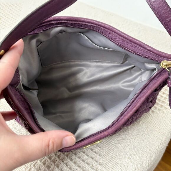 Coach 70th Anniversary Madison Quilted Nylon Demi Bag 46716 Plum Purple Wristlet - Picture 9 of 10